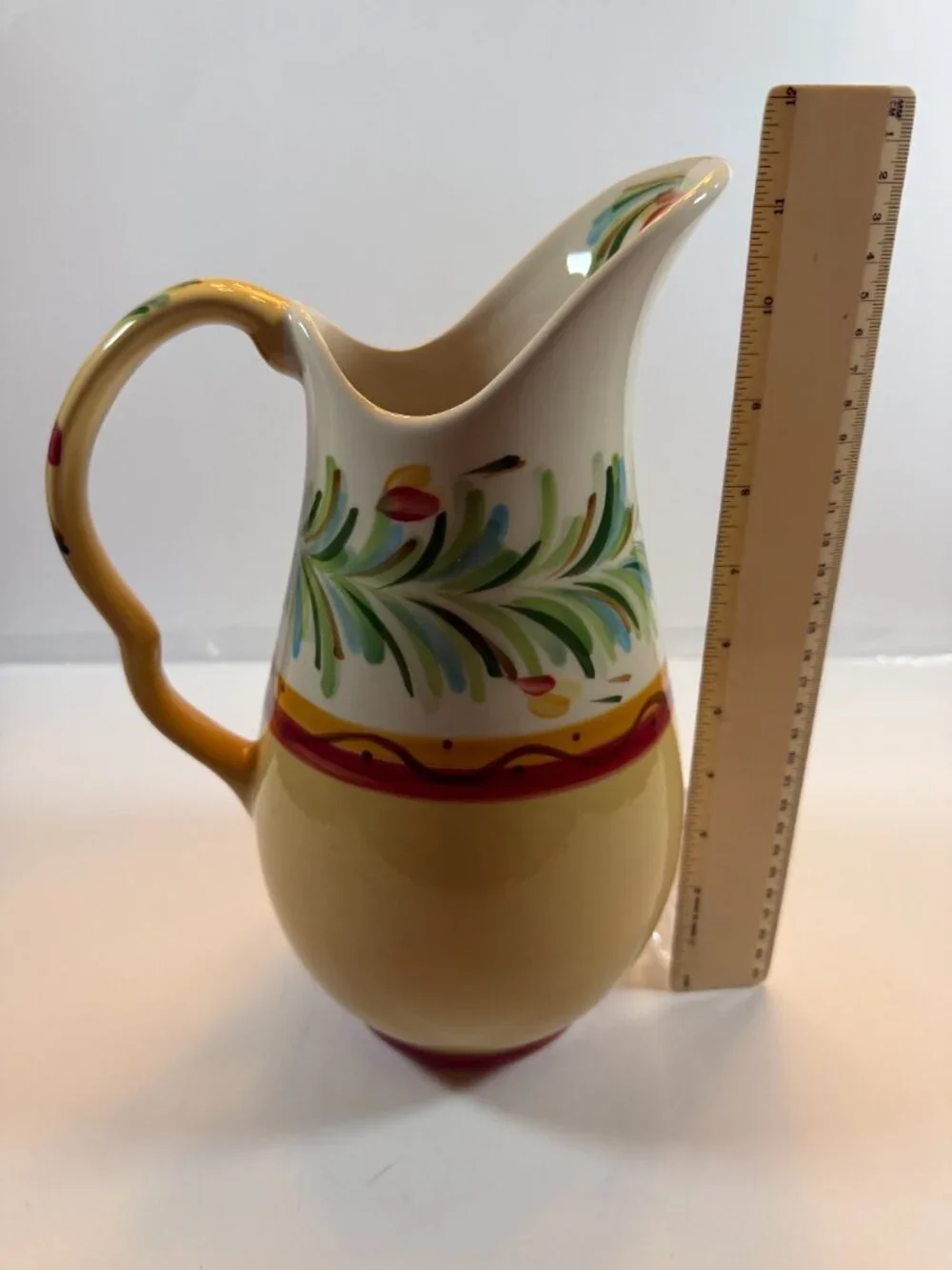 Southern Living At Home Gail Pittman Hand-Painted Siena Carafe Pitcher - 80oz.